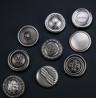 Boutons en fer de luxe personnalisables, écologiques et dissimulés, de forme carrée/diamant/étoile pour chemises féminines et vestes pour enfants