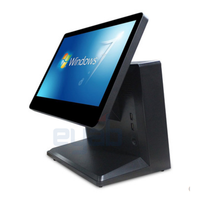 Caisse enregistreuse à écran tactile de 15 pouces, système informatique tout-en-un POS, impression de reçus, caisse enregistreuse de détail, caisse enregistreuse