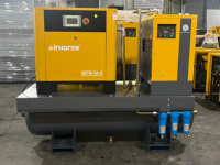 Compresseur d'air à vis Airhorse 7,5 kW 10 CV PM VSD 4-en-1, 8 bars 116 PSI 39 CFM, réservoir 300 L, sécheur, CE ASME, pour atelier de machines CNC