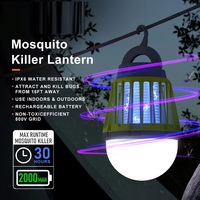 Lampe anti-moustiques électrique portable Sorbo pour camping, rechargeable par USB, LED UV, en plastique, IP44