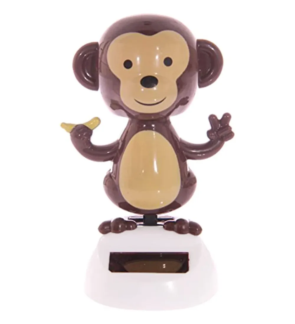 Игрушка-вибратор на солнечной батарее, танцующая обезьяна, флип-клапан, автомобиль, танцевальная игрушка-Бобл, кукла с вращающейся головой для украшения автомобиля