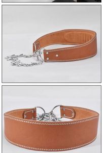 <span class=keywords><strong>Ceinture</strong></span> <span class=keywords><strong>de</strong></span> musculation en cuir <span class=keywords><strong>de</strong></span> vachette respirante et imperméable avec chaîne métallique, soutien dorsal unisexe, entraînement professionnel en salle <span class=keywords><strong>de</strong></span> sport - Product Image 6