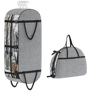 Muestra Gratuita de Funda Multiusos Plegable para Trajes de Cuero Vegano Resistente al Agua, Bolsa para Ropa de Hombre de Cuero Genuino de Calidad Superior - Product Image 4