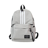 Cartable pratique de grande capacité Design simple Sac à dos étanche à la mode pour étudiants Fermeture à glissière pour les voyages sur le campus