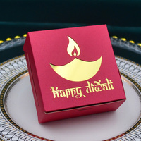 Petite boîte cadeau Diwali Nouvel An pour Hindust Favour Boîtes de bonbons indiens Mithai Joyeux Diwali Boîte de bonbons
