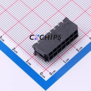 430451408 Wire-to-Board Pin Header SMD,P=3mm,Horizontal Mount Connector 2x7P 3mm Horizontal Mount Micro-Fit (MX 3.0) - Product Image 1