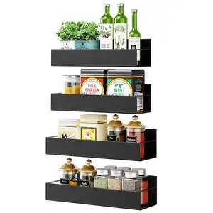 Home Kitchen Organization and Storage Fridge Organizer Shelf For Refrigerators Washing Machine Magnetic Spice Rack