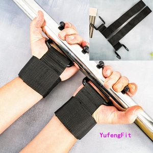 Vente en gros de haute qualité en néoprène pour entraînement sportif, fitness, <span class=keywords><strong>musculation</strong></span>, haltérophilie, crochets avec sangles de poignet - Product Image 4