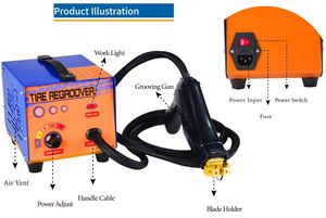 U 형 V 형 블레이드가있는 그루버 AC 트럭 타이어 그루버 트럭 오프로드 그루빙 커터 고무 타이어 타이어 - Product Image 3