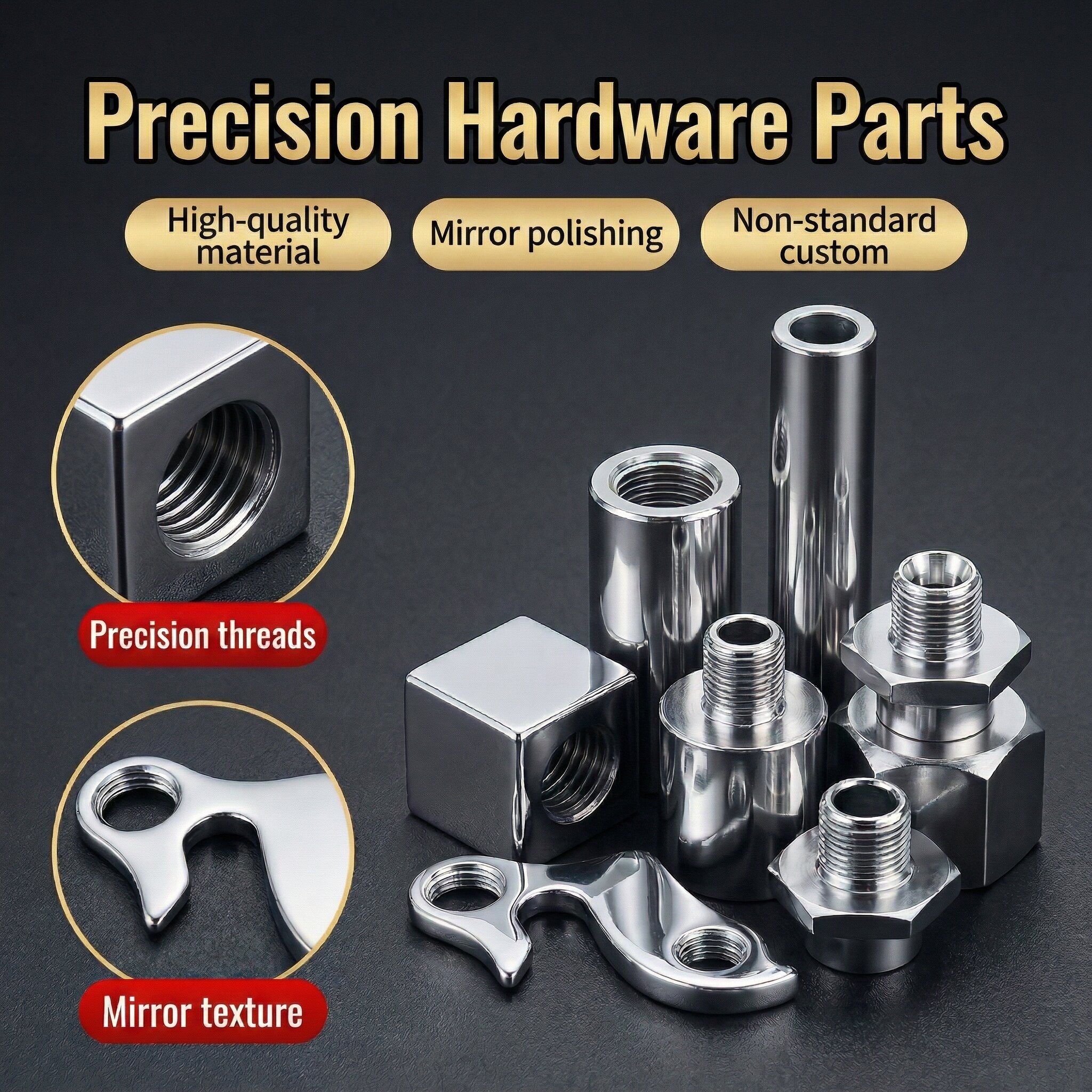 Free Sample High Precision Custom CNC Parts Custom CNC Machining Parts Stainless Steel Precision Machining