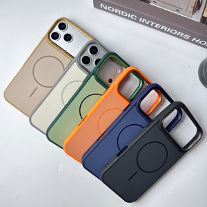 Custodia Magnetica Bicolore di Lusso per <span class=keywords><strong>iPhone</strong></span> 17 16 15 14 13 <span class=keywords><strong>12</strong></span> <span class=keywords><strong>Pro</strong></span> <span class=keywords><strong>Max</strong></span> con Protezione Rialzata per <span class=keywords><strong>Fotocamera</strong></span> e Copertura Completa Antiurto - Product Image 5