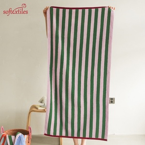 SOFTEXTILES Factory High Quality Custom Striped Thick 100% Cotton <strong>Extra</strong> <strong>Large</strong> Beach <strong>Towel</strong> Wholesale Turkish Beach <strong>Towel</strong> - Product Image 1