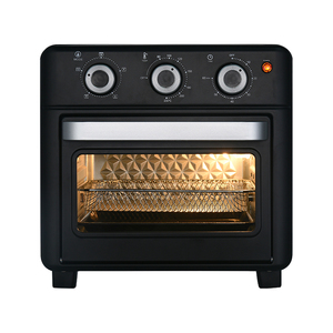Mini four 1200W 15 litres Four à air Four électrique à air chaud Porte en verre simple <span class=keywords><strong>Bac</strong></span> à miettes <span class=keywords><strong>amovible</strong></span> 3 boutons Éclairage intérieur - Product Image 6