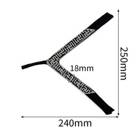 Sandales tongs en V pour femmes avec motif en verre thermodurcissable et strass à coudre, accessoires de chaussures DIY
