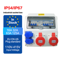 Boîte de distribution électrique industrielle 480V 125A avec prises combinées