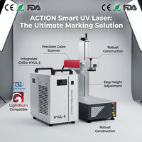 Machine de marquage laser UV 3W 5W certifiée CE ROHS FDA, contrôle intelligent Ruida LightBurn pour bijoux, montres, verre, plastique, métal