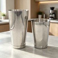 Ensemble de barman professionnel en acier inoxydable Magic Grid, shaker de bar double, doseur de vin, écologique, durable, haute qualité