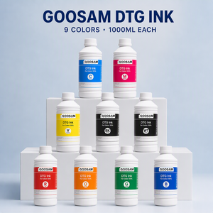 Tinta DTG Compatible de 9 Colores Directo de Fábrica para Impresora Brother Belt DTG, Venta al por Mayor para Impresión de Camisetas - Product Image 1
