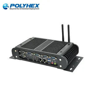 Polyhex x86 4500U 8th I7 thụ động làm mát tự động máy tính để bàn máy tính loại C USB RJ45 Win10 công nghiệp Hộp Mini PC