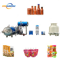 Stérilisateur à haute température pour sachets de confiture, fruits, légumes et aliments, machine de stérilisation par pulvérisation à bain-marie, autoclave