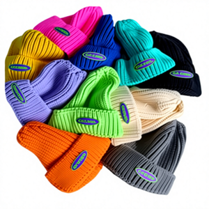 Gorro de Invierno de Moda, Liso, Cálido, Transpirable e Impermeable, de Alta Calidad, Promocional, Personalizado, Jacquard, 100% Acrílico, para Hombre y Mujer - Product Image 1