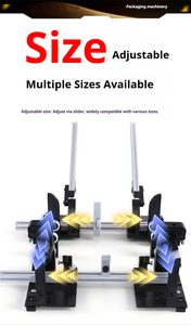 Machine de pliage manuelle réglable pour boîtes d'avion de 2525 cm à 3565 cm, outil de serrage pour emballage express - Product Image 5
