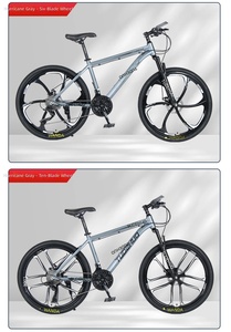 Zhui Feng Erkek Hafif Çelik Dağ Bisikleti 21 Vitesli Yüksek Hızlı Ön/Arka Disk Frenli Yetişkin Öğrenci Tüm Dağlar İçin - Product Image 3