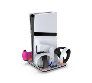 Support de refroidissement vertical multifonctionnel avec station de charge pour manettes PS5 Slim Pro <span class=keywords><strong>VR2</strong></span>, station de charge pour <span class=keywords><strong>PlayStation</strong></span> <span class=keywords><strong>5</strong></span> - Product Image 4