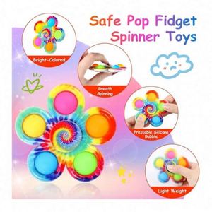 New 2025 Silicone Fidget Toys EDC <b>Push</b> <b>Light</b> Stress Relief Desk Toy for Adults & Kids Certified Safe & Customizable - Product Image 4