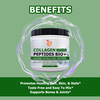 Collagène Bovin Bio en Poudre Marque Blanche – Supplément de Sodium pour la Santé et la Beauté des Adultes, Soutient la Santé des Os et des Articulations