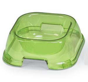 Prix de gros Nourriture simple pour animaux Petite mangeoire pour animaux de compagnie Chien Chat Bols d'alimentation carrés en plastique - Product Image 1