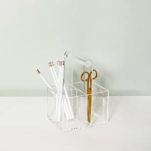 أدوات مائدة بلاستيكية متعددة الاستخدامات, أدوات مطبخ متعددة الاستخدامات ، منظم شوكات من الأكريليك الشفاف لتخزين أواني المطبخ - Product Image 1