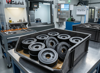 Poulie de distribution HTD 8M robuste, 30, 40, 60 dents, en aluminium et acier, pour courroie synchrone, pour machine CNC et imprimante 3D