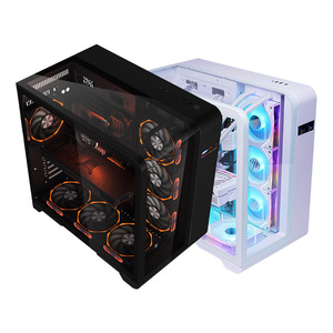 Herder thiết kế mới màu đen/trắng giữa tháp trường hợp máy tính OEM <span class=keywords><strong>ATX</strong></span> MATX ITX trường hợp game thủ cho chơi game pcs & Máy tính để bàn tình trạng Chứng Khoán - Product Image 1