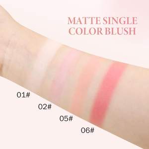Poudre de blush cuite mate hautement pigmentée de couleur unique <span class=keywords><strong>pour</strong></span> un maquillage naturel du visage qui complète facilement le teint de la peau - Product Image 4