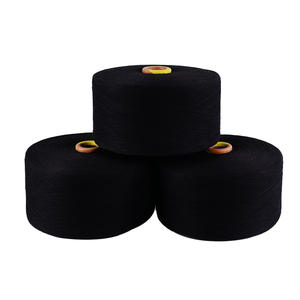 Filato di Cotone Riciclato Nero 4-32 all'Ingrosso, Filato Pettinato per Asciugamani, Filato per Tessitura e Maglieria Tinto con Motivi - Product Image 4