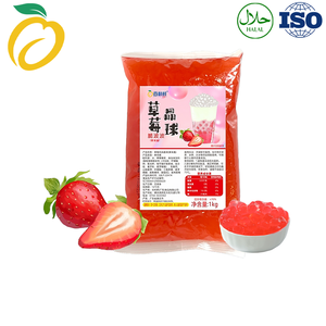Baili Xian Palline di Tapioca al Gusto Fragola con Succo di Fragola, Snack per Tè al Latte, <span class=keywords><strong>Sapori</strong></span> Autentici - Product Image 3