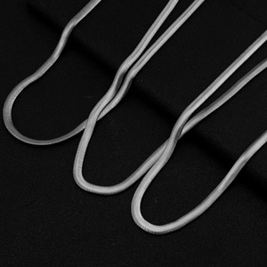 2026 New Simple <b>Titanium</b> Steel Snake <b>chain</b> Collarbone Necklace Silver Plated Popular Design Unisex's Necklaces Fashionable Jewel - Product Image 3