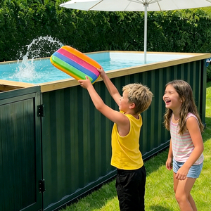 <span class=keywords><strong>Piscine</strong></span> de luxe en conteneur maritime, maison-conteneur avec éclairage personnalisé, filtration écologique, design contemporain - Product Image 6