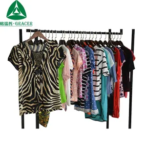 Лидер продаж 2018, Высококачественная Китайская дешевая модная подержанная одежда, женские футболки б/у