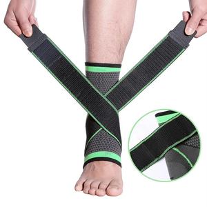 Attelle de cheville élastique avec sangle en silicone antidérapante, attelle de cheville réglable pour hommes et femmes - Product Image 5
