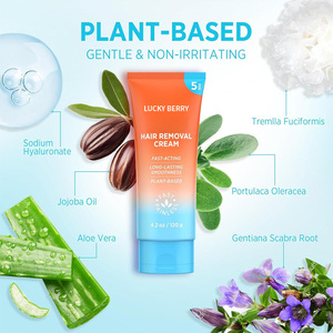 <span class=keywords><strong>Crema</strong></span> <span class=keywords><strong>Depilatoria</strong></span> Sin Dolor de 5 Minutos con Fórmula Herbal Sin Irritación para Mujeres con Piel Sensible, Área del Bikini, Piernas y Brazos - Product Image 2