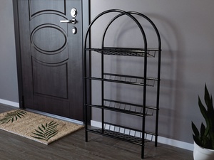 ชั้นวางรองเท้าเหล็กหลายชั้น คุณภาพสูง ประกอบง่าย ดีไซน์ทันสมัย เฟอร์นิเจอร์บ้าน ประหยัดพื้นที่ ปรับความสูงได้ - Product Image 4