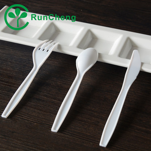 ช้อนส้อมมีดพลาสติก PS แบบใช้แล้วทิ้ง ดีไซน์เรียบง่าย เป็นมิตรกับสิ่งแวดล้อม สำหรับโรงแรม งานเลี้ยง และไอศกรีมแบบซื้อกลับบ้าน ขายส่ง - Product Image 3