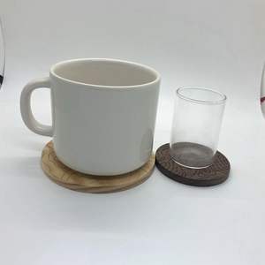 Posavasos Redondo Cuadrado de Nogal, Acacia y Bambú con Revestimiento, Estilo Simple, para Servir Té y Comida - Product Image 5