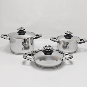 Juego de ollas y sartenes de borde ancho, 12 Uds., juego de utensilios de cocina de acero inoxidable 304, olla de cocina de inducción para Cocinar en casa - Product Image 4