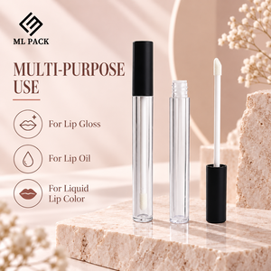 Tubos de <span class=keywords><strong>Gloss</strong></span> Labial Fosco de 3,5g com Logo Personalizado e Tampa Rosqueada em Plástico Transparente para Embalagem da Indústria Cosmética Impressão UV/Serigrafia - Product Image 5