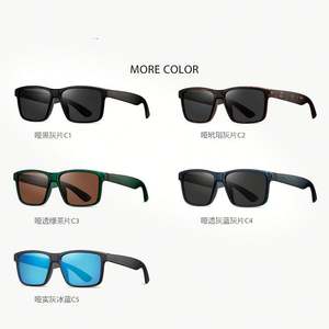 Lunettes de soleil polarisées carrées UV400 avec logo personnalisé, monture PC et verres TAC, pour la conduite, pour hommes et femmes, collection 2025 - Product Image 5