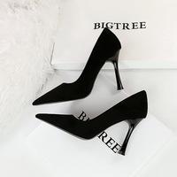 Nouvelles chaussures à talons fins noires pour mariée, respirantes, en caoutchouc, à enfiler, pour femmes, printemps, été, automne, hiver, travail