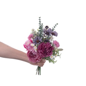 Ramo de Flores Artificiales Loto Iluminado por la Luna, Rosa, Peonía, Margarita, Tela Plástica Tejida, Decoración del Hogar, Accesorio para Bodas CF02018 - Product Image 5
